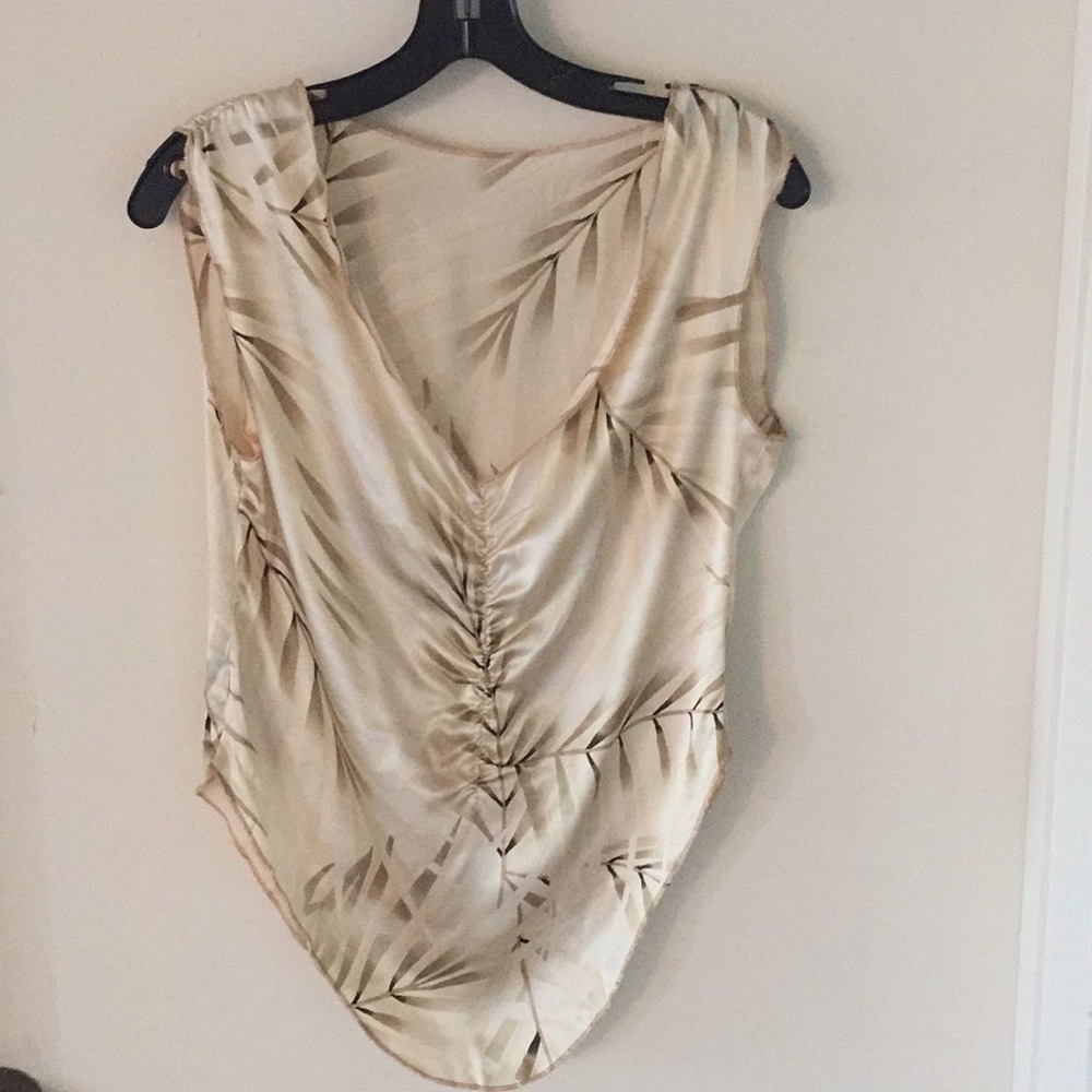 Silk sleeveless blouse